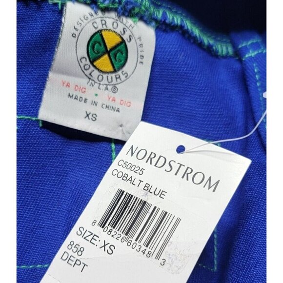 Cross Colours Classic Brushed Twill Overalls Cobalt Blue NWT Size XS - Picture 14 of 14